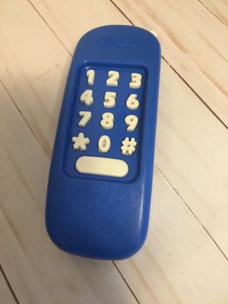 Vintage Little Tikes Child Size Replacement Blue Cordless Phone For Yellow Base