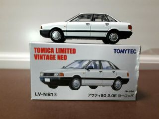 Tomytec Tomica Limited Vintage Neo Lv - N81a Audi 80 2.  0e Europe