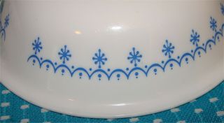 Set of 5 Vtg Corelle Snowflake Blue Garland Berry Fruit Bowls 5 3/8 