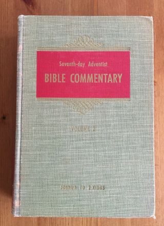 Seventh - Day Adventist Bible Commentary Volume 2 Joshua To 2 Kings 1954 Hc R & H