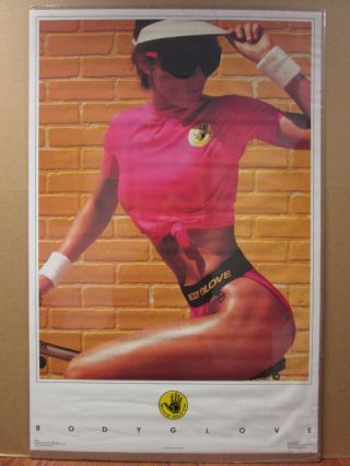 Bodyglove Body Glove Cycling Hot Girl Man Cave Car Garage Vintage Poster 6026