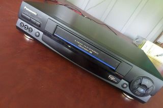 Panasonic Pv - 9661 4 Head Hi - Fi Vcr Plus Vhs Player W/ Remote And Cables