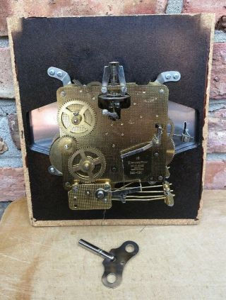 Vintage Hamilton West Germany 340 - 020 Clock Face Mechanism W/key Chime