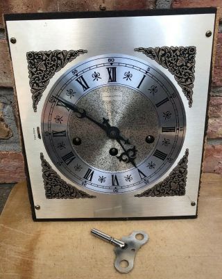 Vintage Hamilton West Germany 340 - 020 Clock Face Mechanism W/Key Chime 2