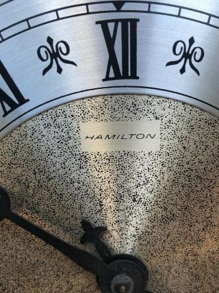 Vintage Hamilton West Germany 340 - 020 Clock Face Mechanism W/Key Chime 3