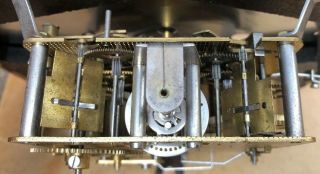 Vintage Hamilton West Germany 340 - 020 Clock Face Mechanism W/Key Chime 8