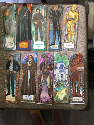 Set Of 16 Vintage Star Wars Bookmarks - 1983