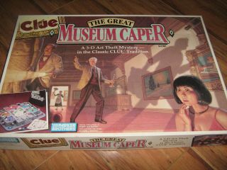 1991 Clue The Great Museum Caper Mystery Vintage Board Game 100 Complete Family