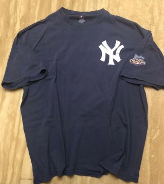 Mark Teixeira York Yankees 2009 World Series Vintage Majestic Mlb Shirt