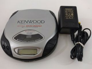 Vintage 1998 Kenwood Portable Cd Player Dpc - 391 W/ Ac Adapter