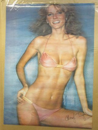 Vintage 1978 Cheryl Tiegs Hot Girl Poster Man Cave 11750