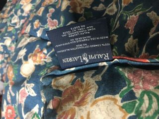 RALPH LAUREN Twin Comforter Blanket HOPE French Country Blue Floral Vintage 5