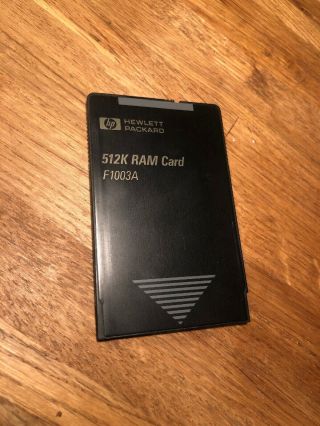 Hewlett Packard 512k Ram Sram Card Model F1003a
