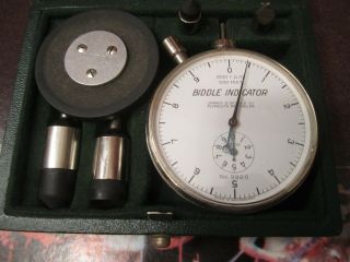Vintage James Biddle Rpm Indicator Motor Speed Gauge Swiss Made