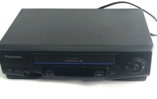 Panasonic Pv - V4021 4 Head Omnivision Vhs Vcr Player Recorder No Remote
