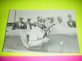 Great Vintage Photo Of Race Car Close Up In Seat Might Be From 1925 Same
