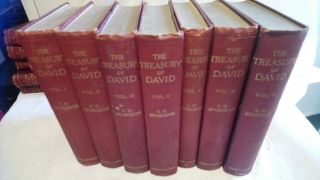 The Treasury Of David By Charles Spurgeon 7 Volumes 1905