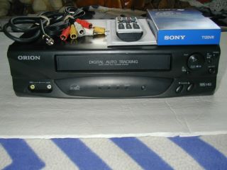 Orion Vr213 Vcr Player/ Recorder Vhs,  Cables,  Remote,  Blank Tape
