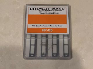 Hp Hewlett Packard Hp - 65 Pack 40 Blank Magnetic Cards Scientific Calculator