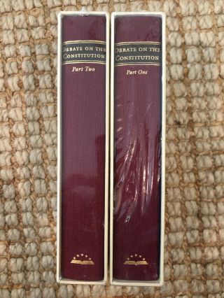 Debate On The Constitution Part One And Two In Slipcover Library Of America