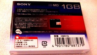 One Sony Hi - MD blank minidisc 2