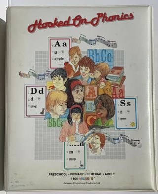 Vintage Hooked On Phonics 1992 Cassette Tapes Books Cards Case Learn To Read Set