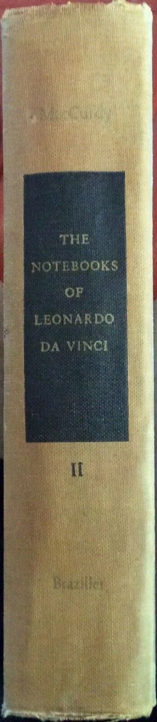 The Notebooks Of Leonardo Da Vinci - 1958 Volume Ii By Edward Maccurdy Hardcover