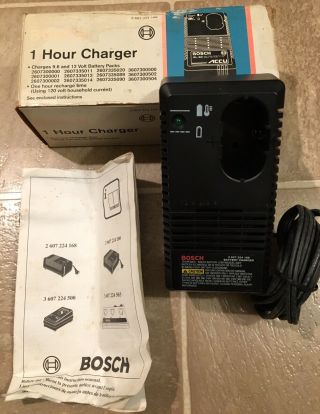 Vintage Bosch 1 Hour Battery Charger Charges 9.  6 / 12 Volt Batteries