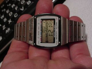 Vintage Omni Melody Lcd 4 Alarm Chronograph Digital MEN Wrist Watch X mas B Day 2