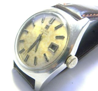 1970 ' s tissot visodate seastar T12 all steel automatic wind vintage watch 3