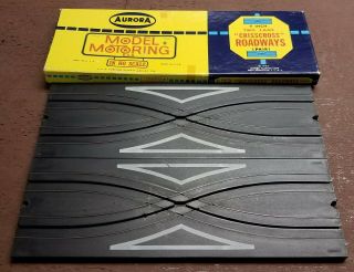 Aurora Model Motoring Various Vintage Track Items.  Including the boxes. 3