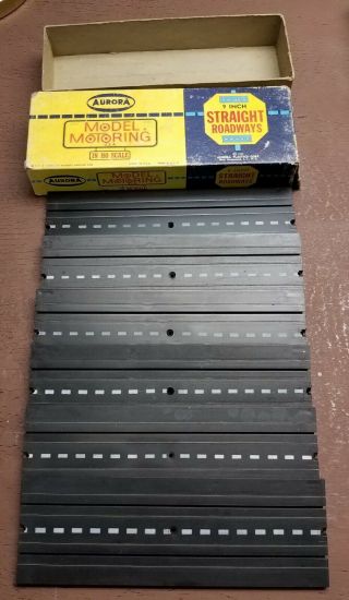 Aurora Model Motoring Various Vintage Track Items.  Including the boxes. 4