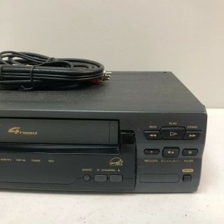 Philips Magnavox VCR VHS Player Recorder VR400BMG23 No Remote 3