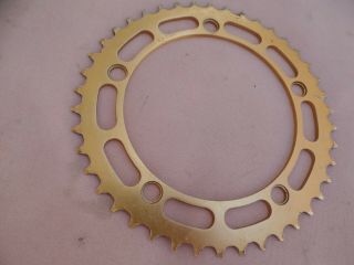 Takagi - 42t Chainring Gold,  5x130bcd,  Vintage Old School Bmx Made In Japan Mx