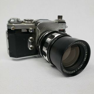 Vintage Edixa Reflex With Isco - Gottingen Tele - Westanar 1:3.  5/135 Lens