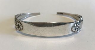Vintage Sterling Silver 925 Bracelet Reed And Barton Cuff Not Engraved - 18 Gr