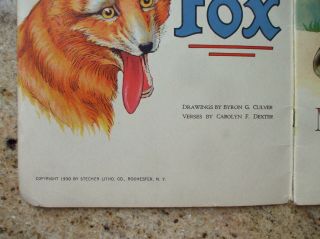 Antique Children’s Book The Cat and the Fox 1930 Stecher Litho LG Bright Culver 3