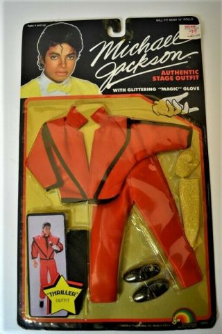 Vintage 1984 Michael Jackson Thriller Outfit Clothes For Doll Mip