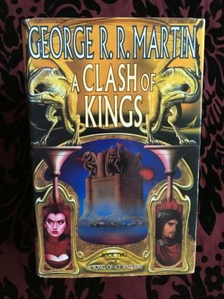 Signed George R R Martin Book - Game Of Thrones Book 2 - A Clash Of Kings