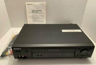 Sony Vcr Slv - N500,  Power Cord,  And Rca Cable -,  Great