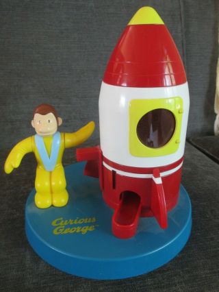Vintage Curious George Rocket Candy And Gumball Dispenser -