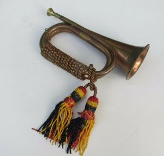 Cavalry Bugle Vintage Brass Historical Reenactment