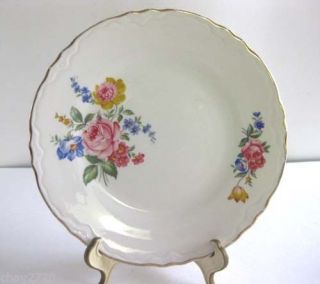 Vtg Hazel By Scio Pottery Porcelain Floral,  Bread & Butter Plate 7 1/4 Inches