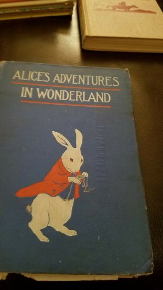 Vintage Childrens Book Alice Adventures In Wonderland 1907.