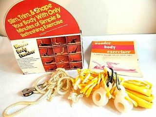Vintage Wonder Body Exerciser Hope Products Rope Pulley Work Out Program Kit