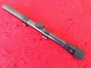 Vintage Weaver Usa D4 4x Rimfire Rifle Scope With Rings