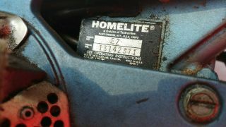 VINTAGE HOMELITE EZ CHAINSAW PARTS REPAIR NOT LOCKED UP CHECK PHOTOS 5