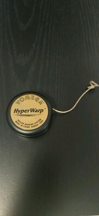 Bandai Yomega Hyper Warp Black Gold Yo - Yo Yoyo 1999 Vintage