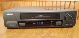 Admiral JSJ - 20450 VHS/VCR Player Recorder w Remote VHS Tape and AV Cables 4