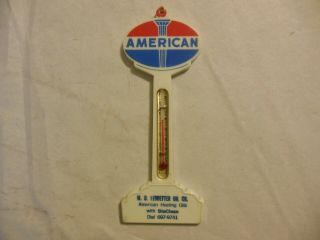 Vintage American Oil Advertising Thermometer